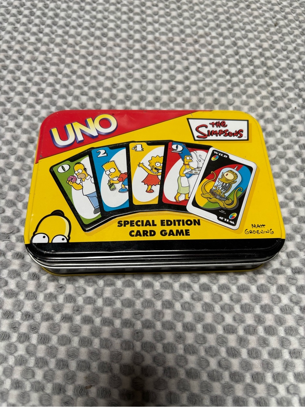 UNO The Simpsons Special Edition Card Game 2003-Collectible Tin